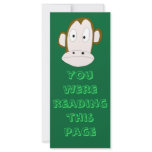 Monkey Bookmark rack cards