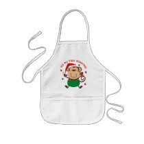 Monkey Boy 1st Christmas Aprons