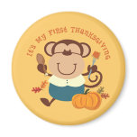 Monkey Boy 1st Thanksgiving magnets