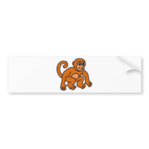 Monkey Bumper Sticker