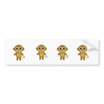 Monkey Bumper Stickers