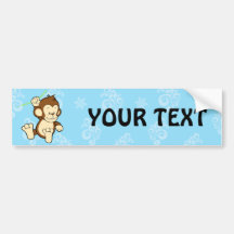 Monkey bumper sticker