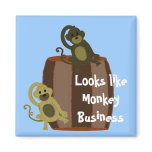 Monkey Business Refrigerator Magnet