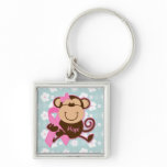 Monkey Cancer Hope Keychain