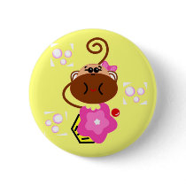 Monkey & Cupcake Pins