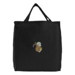 Monkey embroidered bags