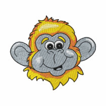 Monkey Embroidered Polo Shirt