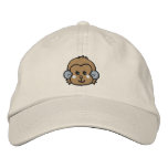 monkey face embroidered hats