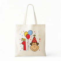 Monkey Face First Birthday Bags