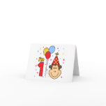 Monkey Face First Birthday Invitation cards