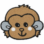 monkey face med embroidered shirts