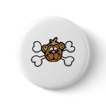 monkey face Skull and Crossbones buttons