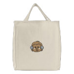 monkey face tote embroidered bags