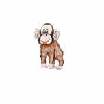 monkey funny cute t-shirt design