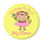 Monkey Future Big Sister Refrigerator Magnet