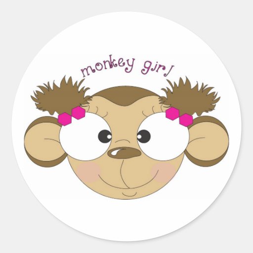 Monkey Girl Sticker