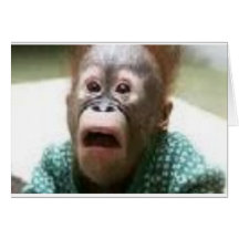 Monkey Greeting Card