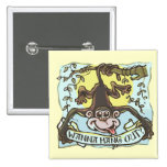 Monkey Hanging Out by Mudge Studios Pinback Buttons