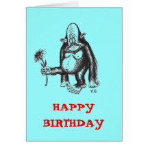 MONKEY HAPPY BIRTHDAY CARD DESIGN