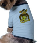 Monkey Holding Banana Dog Tee