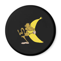 monkey hugging banana fridge magnets