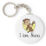 Monkey I Love Nana keychains