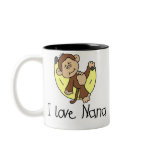 Monkey I Love Nana mugs