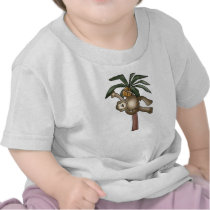 Monkey in Banana Tree Tee Shirts