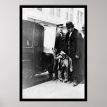 Monkey in Limo NYC 1912 posters