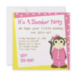 Monkey in Pyjamas invitations