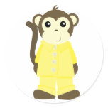 Monkey in Pyjamas stickers