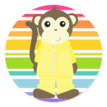Monkey in Pyjamas stickers