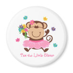 Monkey Little Sister Refrigerator Magnet