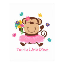 Monkey Little Sister Post Cards