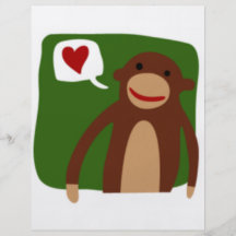 monkey love custom flyer