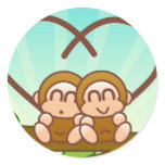 Monkey Love Sticker