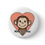 Monkey Lover buttons
