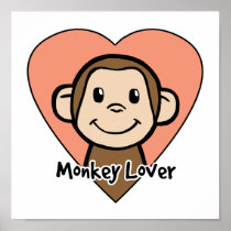 Monkey Lover Poster