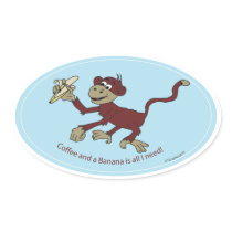 Monkey Lovin Sticker
