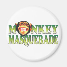 Monkey Masquerade Refrigerator Magnets