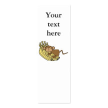 Monkey on bananas business card