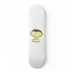 Monkey peeling a banana skateboards