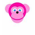 monkey pink t-shirts