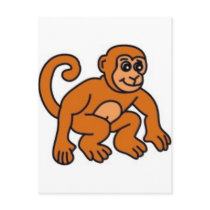 Monkey Post Card