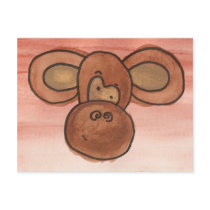 Monkey postcard