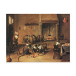 Monkey Postcard: Monkeys in Kitchen by Tenier