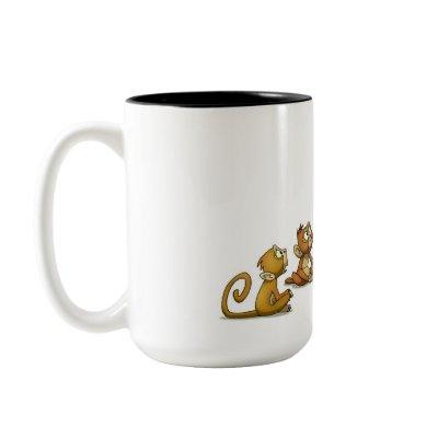 Monkey Puppet Show Mug by stlewis75