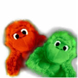 Monkey Sculpture - Orange and Green photo sculptures