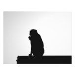 Monkey  Silhouette Invite