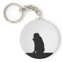 Monkey  Silhouette Key Chains